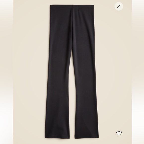 Black Slim-Flare Stretch Point Pants - Picture 1 of 6